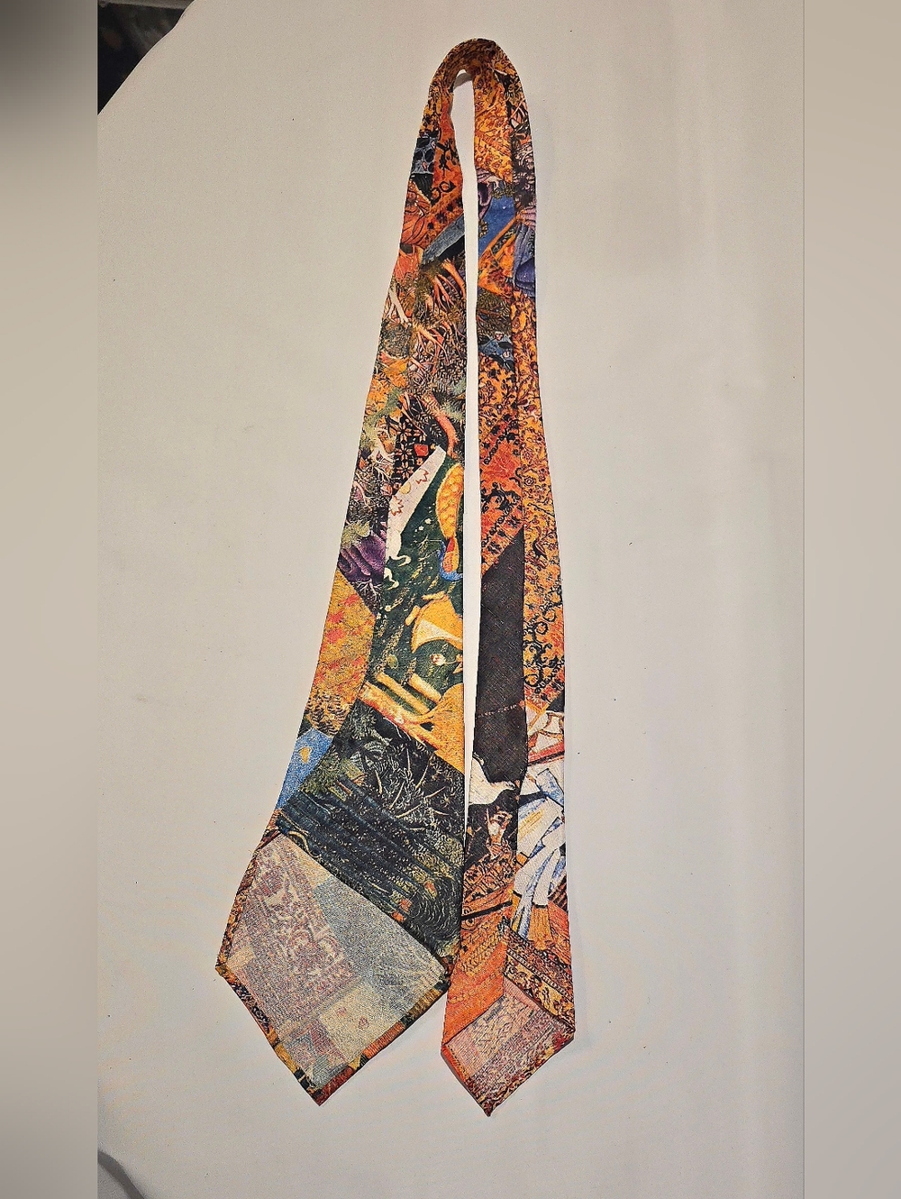 Handsewn Vintage 70s Bohemian India Hippie Tie Scarf